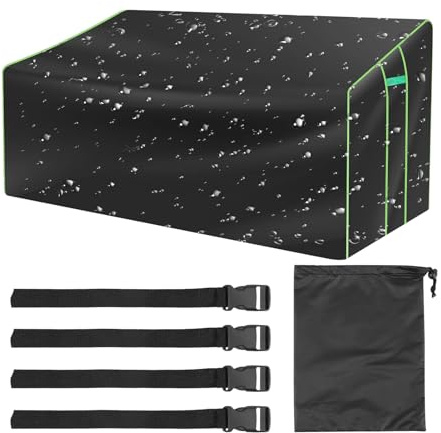Outdoor Zweisitzer Abdeckung - 2-Sitzer Robuste Garten Sitzbank | Wetterfeste Hülle Für Gartenbank Und Loveseat | Schwerlast Schutzhaube Für Couch Schaukelstuhl Loungesessel Terrasse Rasen Balkon
