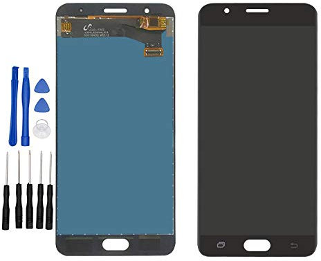 ixuan pour Samsung Galaxy J7 Duo 2018 J720 J720f J720m Vitre Tactile Ecran LCD Assemblé (Non Châssis) de Remplacement (Noir)
