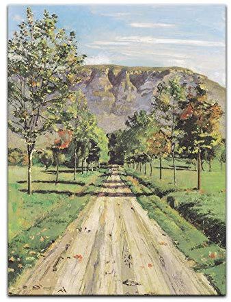 Bilderdepot24 Kunstdruck Poster - Ferdinand Hodler Die Strasse nach Evordes 20x30 cm ca. A4 - Alte Meister Bild ohne Rahmen