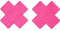 Smiffys Fever Cross Brustwarzenabdeckungen, Rosa