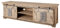 MASSIVMOEBEL24.DE Meuble TV 160x45 Manguier laqué Blanchi Railway #301