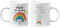 Worfull Regalos Taza con Frase motivadora PROFE TU MAGIA ME HA ALEGRADO CADA DÍA. Ideal para desayunos y meriendas, Color blanco, Tamaño 325ml.