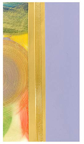 Pracht Creatives Hobby 7074-20885 Piastre di cera per decorazioni mix viola/oro, 3 mezze piastre di cera circa 200 x 50 x 0,5 mm, incluse strisce di cera, per modellare e decorare candele