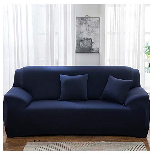 Elastischer Sofabezug Sofahusse 1 2 3 4 Sitzer Sofa Überwurf Stretch Sofabezüge Couch Bezug Sofa Abdeckung Muster Hussen Verschiedene Größe Und Farbe,Blau,2 sitzer