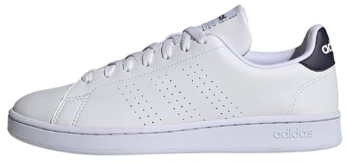 adidas Herren Advantage Shoes Tennis Shoe, Cloud White/Cloud White/Legend Ink, 37 1/3 EU