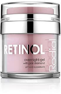 Rodial Retinol Overnight Gel 50 ml - Peptid-Komplex - Beruhigende Gel-Creme-Formel für ein verfeinertes und beleuchtetes Hautbild - Verjüngende Nachtcreme mit Retinol, Niacinamid und Vitamin C