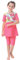 IBAKOM Kinder Kleinkind Mädchen Modest Bademode 2 Stück Burkini Langarm/Kurzarm Rash Guard Badeanzug Top Hose Strandkleidung Surfen Muslimisch Islamischer Badeanzüge 2# Rosa 2-3 Jahre