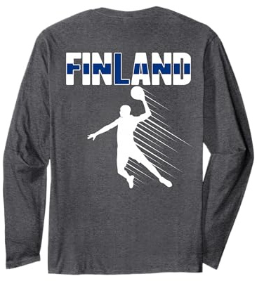 Finnland Basketball Fans Trikot Proud finnischer Sport Supporter Langarmshirt