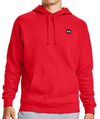 Under Armour Herren Kapuzenpullover Kapuzensweatshirt Rival Fleece Hoodie, Farbe:Rot, Größe:M, Artikel:-600 red
