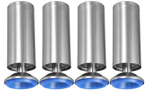 VALICLUD 4pcs Adjustable Stainless Steel Furniture Legs Tv Cabinet Feet Leg Leveler Sofa Protectors