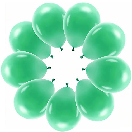 10 Luftballons Grün Eco Ballons Made in EU Deko Sportfest Geburtstag Kinder Erwachsene Frühling Sommerfest Helium geeignet Pastell Ballons Grün