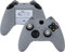 GeekShare Cat Paw Controller Skin für Xbox One, rutschfeste Silikonhülle, kompatibel mit Xbox One S/X Controller mit 2 Cat Paw Daumengriffkappen, grau