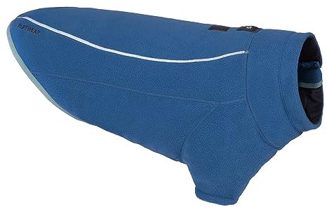 RUFFWEAR Climate Changer Fleece Dog Jacket, XX-Small Dog Coat with Zip, Premium Quality Warm Dog Vest for Pet Dog Walking & Outdoor Trail Running, Dog Accessories for All Seasons, XXS, Blue Jay