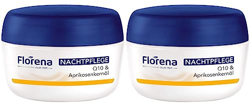 Florena Anti Falten Nachtcreme Q10, 2er Pack (1 x 50 ml)