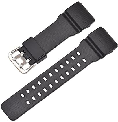 BONOOL Armband GG-1000/GWG-100/GSG-100 Gummi-Uhrenarmband, wasserdichtes Sportarmband mit Werkzeugen, passend für Casio, passend für G-Shock-Uhrenarmband (Farbe: Schwarz)