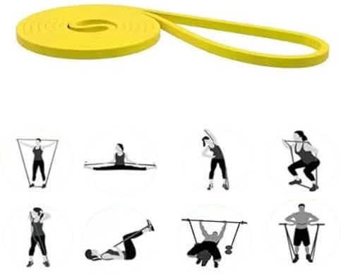 GIMIRO Fitnessbänder, Resistance Bands of 6 Strength Levels, Pull Up Traning Band, Trainingsbänder für Yoga, Pilates, Physiotherapie, Krafttraining für Männer und Frauen (Yellow)
