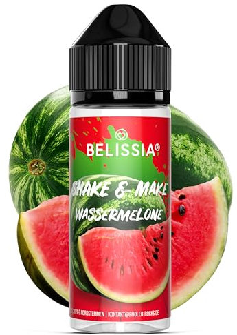 Belissia Shake and Make - Wassermelone - Hochdosiertes Lebensmittel Aroma 10ml mit praktischer Schüttelflasche zum mischen. Für Lebensmittel, Kochen, Backen, Hobby, Raumerfrischung uvm.