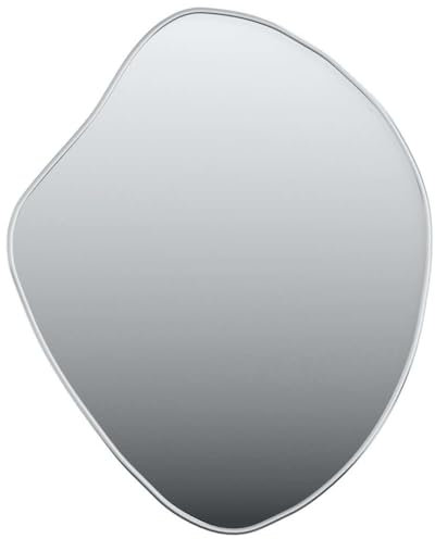 vidaXL Wandspiegel Flurspiegel Spiegel Badspiegel Hängespiegel Dekospiegel Schminkspiegel Kosmetikspiegel Wohnzimmer Silbern 50x40cm