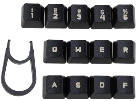 Morain 13-teiliges Tastenkappen Set Mit Hintergrundbeleuchtung rutschfest Für Romer G Schalter G910 G810 G413 G310 Mechanische Tastatur Tastenkappe DIY Strukturiertes Tastenkappen Set Für Mechanische
