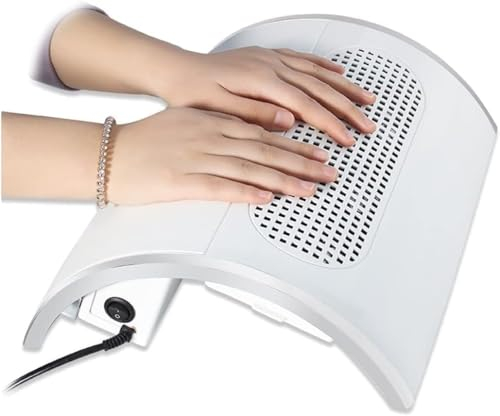 SQUADO Aspirador de uñas profesional, mesa extractora de uñas con reposamanos, manicura, reconstrucción, limado