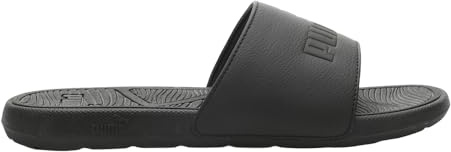 PUMA Men's Cool Cat 2.0 Slide Sandal, Puma Black-Puma Black, 10