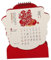 VILLFUL 2023 Jahr Des Hasen-kalenders Tischkalender-dekor Tischkalender 2023 Mini- Tischkalender Mit Cartoon-druck Kaninchen-jahreskalender Zeitplankalender 2023 Rot Papier