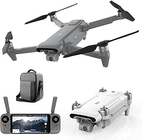 Drone Gps Con Cámara 4K Uhd Para Adultos, Cuadricóptero Fpv Con Retorno Automático A Casa, Modo Sin Cabeza, Sígueme, Mantenimiento De Altitud, Funciones Tap Fly, Incluye Baterías Y Mochila De Transpo