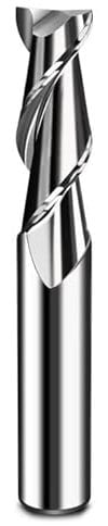 1pc 2 Flutes End Mill Solid Carbide Aluminum Cutting Tool CNC Machining 0.1mm-20mm Spiral Router Bit Wood Copper Engraving Cutter(5x5x12x50)
