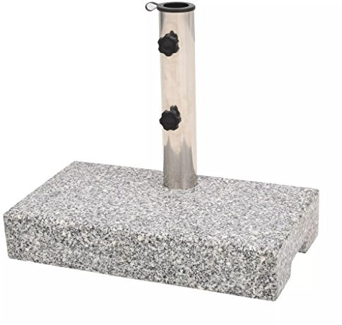 Sufrk Socle de Parasol Granite rectangulaire 25 kg,Pied De Parasol,Pied De Parasol Lourd,Pied De Parasol sur roulettes