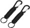 2 Pièce Paracorde Porte-clés avec Mousqueton, Corde Tressée avec Porte-clés et Mousqueton, Porte-clés Paracord Extérieur pour Le Cyclisme Alpinisme Camping Randonnées Pédestres, Noir