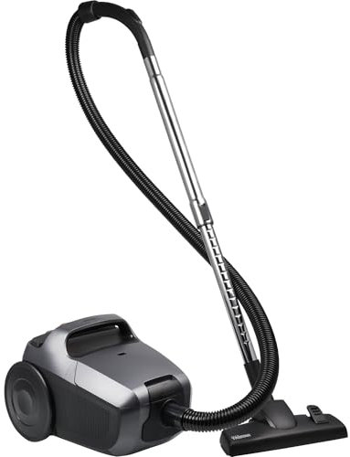 Tristar Aspiradora con Bolsa, Capacidad de 2,5L, Potencia Ajustable, Tubo telescópico, Boquilla combinada para alfombras y Suelos Duros, Radio de 7,5m, Compacto, recogecable automático, 700W, SZ-2330