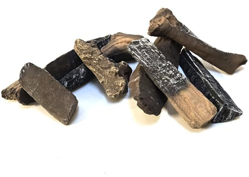 Ceramic Gas Fire Log Set - 8 Pieces Driftwood Suits Gas & Ethanol Fires