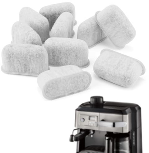 Tinoaly 10 Stück Ersatzfilter für Espressomaschinen für, Superstarker Adsorptions Aktivkohle Kaffeewasserfilter Kompatibel mit 7313285779