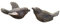 Bronze-Skulptur 2er Set Vögel | Vogelpaar | klein | Tierfigur aus Bronze handgefertigt