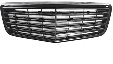 Kühlergrill Für E W211 E320 E350 E500 E63 2007-2009 Front Glänzend Schwarz Für AMG Stil Stoßstange Grille Kühlergrill Vorne(A-Glossy Black)