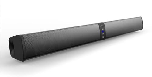 ACAGALA BS-36 Abnehmbarer Langer Lautsprecher Heim-Outdoor-TV-Computer Echo Wall BT Audio Metalllautsprecher Mesh-Design ohne Rahmen Kompatibel mit Mehreren Geräten 2000-mAh-Akku
