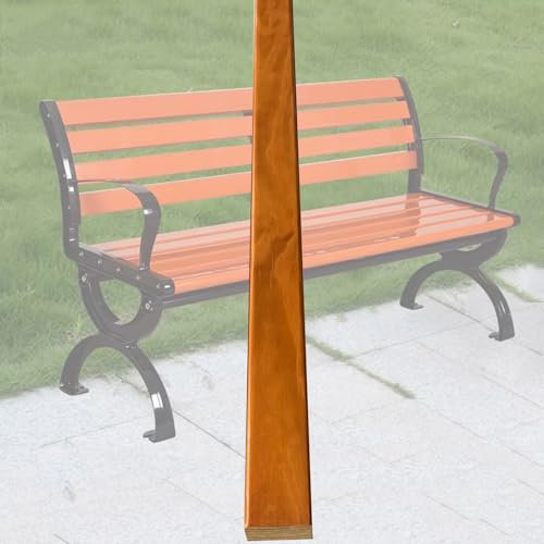 Koncey Ersatzlatten für Gartenbank Robuste Wetterfeste Holz-Sitzlatten Universal Einfache Montage für Sitzbank Terrasse Garten Balkon Holzlattenset(1 PCS,L 1.2 M)