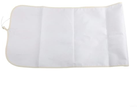 Bügelbrettbezug mit Feder-Design, extra breit, 140 x 50 cm, hitzebeständig, mit Kordelzug, gepolstert, mit Anti-Verbrühungsschutz, für Waschküche zu Hause (rosa Federn)