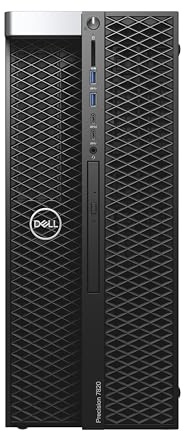 Dell Precision 7820 Tower Workstation - Xeon Gold 6138 (20 Cores), Nvidia Quadro RTX 4000 8GB. 64GB DDR4, 2TB PCIe Gen 4.0x4 NVMe & 6TB HDD, vPro, Optical Drive, LAN, Windows 11 Pro (Renewed)