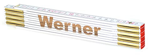 Zollstock mit Namens-Gravur zum auswählen - Name - Lasergravur - personalisiert - Geschenk - Mann - Vatertag - Geburtstag, Zollstöcke Namen:Werner