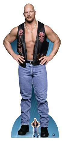 STAR CUTOUTS LTD Stone Cold Steve Austin, Cardboard, multicolour, 187 x 82 x 187 cm