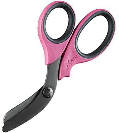 Xshear 7.5 extreme Pflicht Trauma Scheren - robust und langlebig medizinisches Scheren für den Notfall Anbieter im Gesundheitswesen (Rosa/Schwarz)