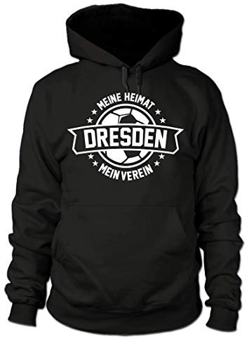 shirtloge - Darmstadt - Meine Heimat, Mein Verein - Fan Kapuzenpullover - Schwarz - Größe 3XL