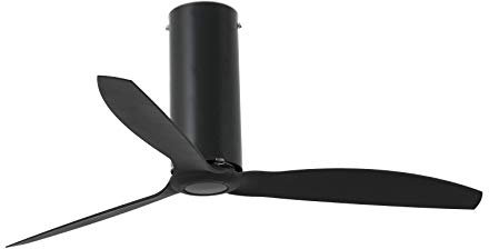 FARO BARCELONA TUBE FAN Ø128 CMS NEGRO MATE 3 PALAS NEGRAS