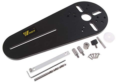 Tubayia Router Compass Router Cutting Template Circle Cutter Woodworking Tool, black