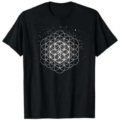 Sacred Geometry Seed Of Life Yoga Flower Mandala Meditation T-Shirt
