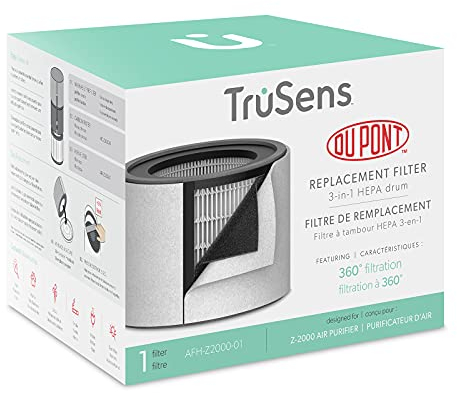 Leitz Trusens Replacement Dupont Filter 3-in-1 Drum for TruSens Z-2000 Air Purifier, Silver/Black