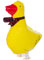 Folienballons Air-Walkers Heliumballons Tierfiguren Helium Luftballons; Dackel Airwalker Hund Ballon mit Leine für Kinder (Ente)