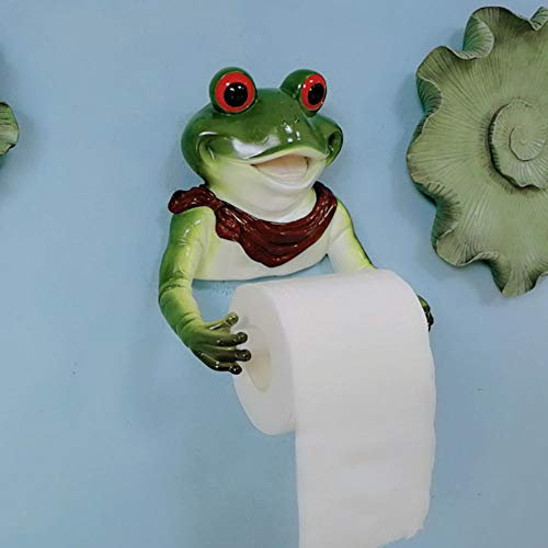 Joeesun Creative Grenouille Porte-Rouleau de Papier hygiénique Carton Livraison Punch Gratuit WC Papier hygiénique boîte Titulaire Porte-Rouleau-foncé