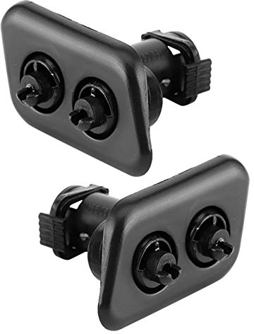 Aramox Sprühdüse für Scheinwerferwaschanlage, Paar Scheinwerferwaschdüse 61-67-8-360-661 61678360661 61678360662 Xenon reinigungsdüse Passend für E39 525i 528i 530i 540i M5 1999-2003